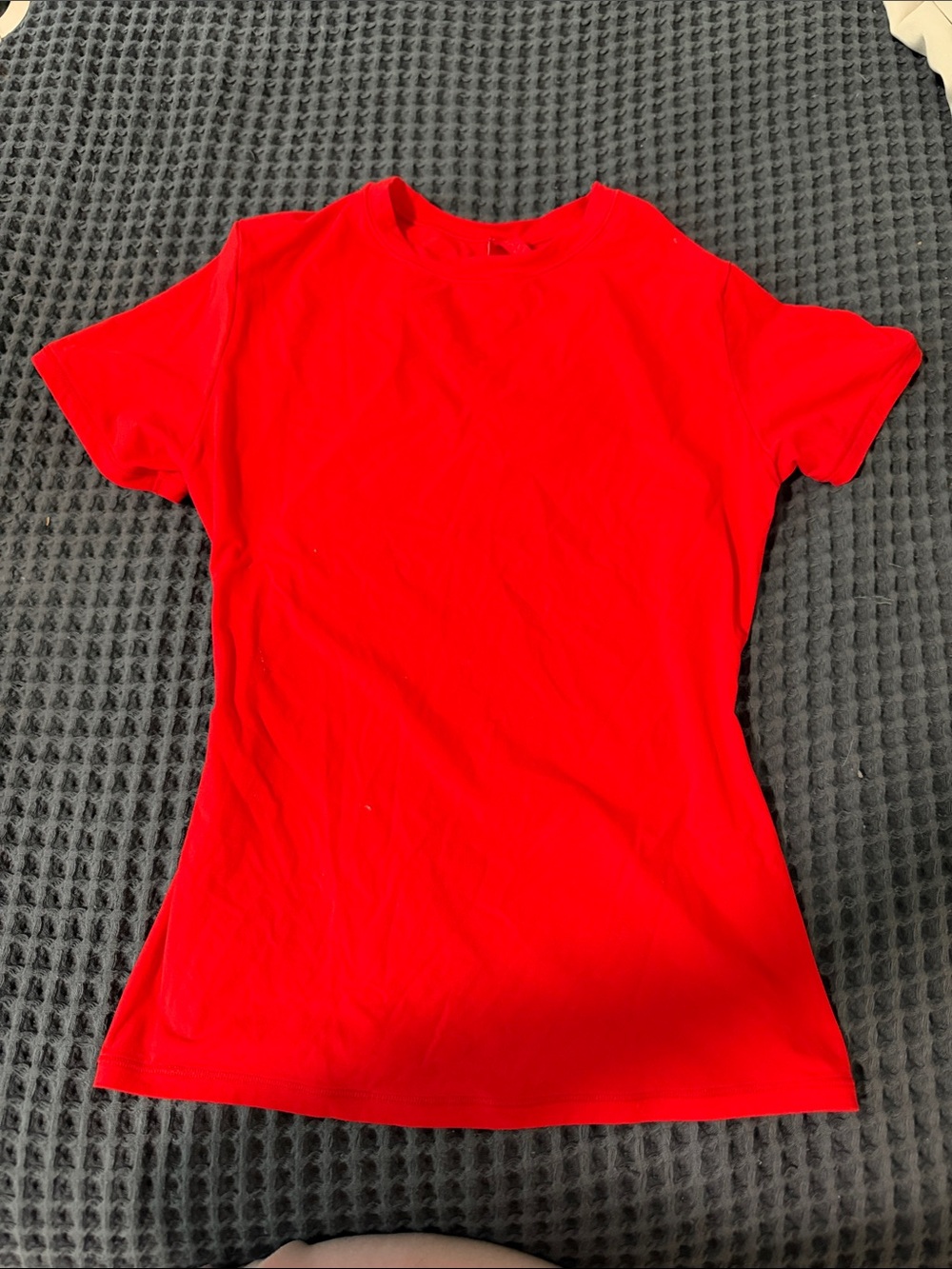 SKIMS Bright Red Short Sleeve Crew Tee